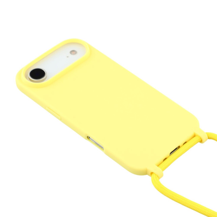 A-One Brand - iPhone 17 Air Mobilskal TPU Shockproof med Lanyard - Gul