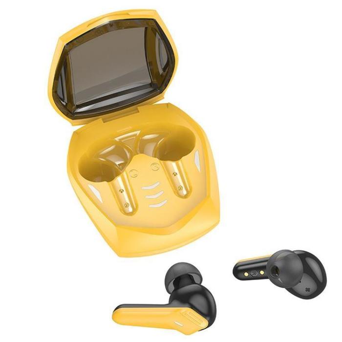 Hoco - Hoco Hörlurar Bluetooth TWS EW28 Magic Gaming - Gul