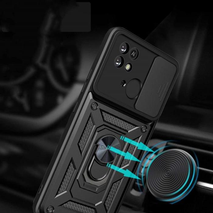 UTGATT - Camshield Pro Skal Xiaomi Redmi 10C - Svart