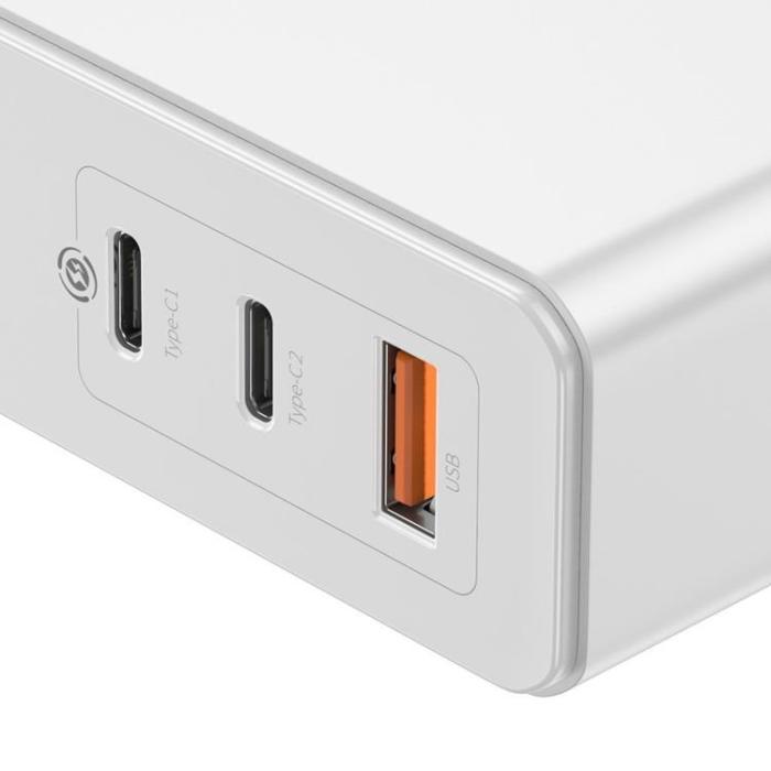 UTGATT5 - Baseus GaN Väggladdare USB Type-C 120W Kabel 100 W 1 m - vit