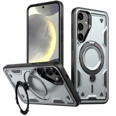 N/A - Mobilskal till Samsung Galaxy S25+ / S24+ Plast Milit&auml;rt Skydd - Gr&aring;