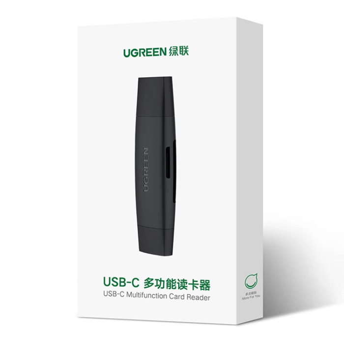 Ugreen - Ugreen USB-A Till USB-C Micro SD Card Reader - Svart