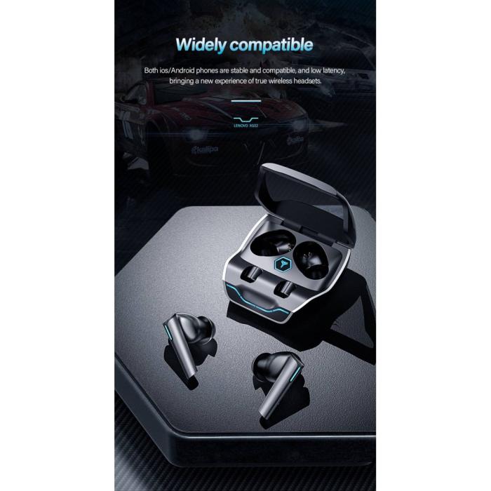 Lenovo - LENOVO XG02 TWS Thinkplus Gaming Bluetooth Trådlösa Hörlurar - Svart