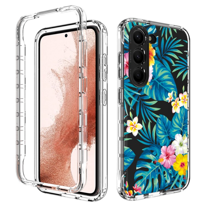OEM - Galaxy S23 Skal Pattern Printing - Plantain Leaf