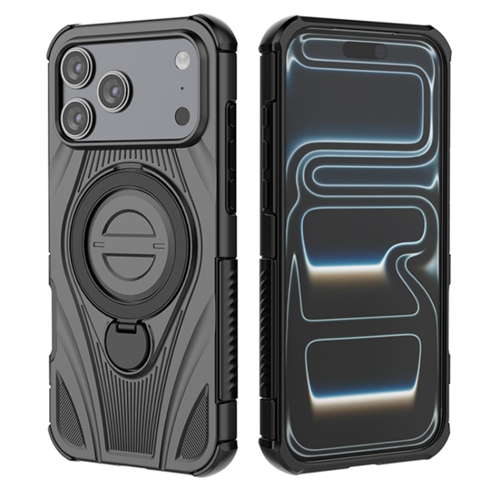 A-One Brand - iPhone 17 Pro Max Mobilskal MagSafe Rotating Kickstand Shockproof