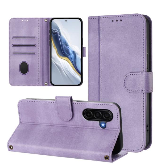OEM - Samsung Galaxy A57 Plånboksfodral Konstläder Retro Textur - Lila