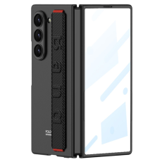 GKK - GKK Galaxy Z Fold 7 Mobilskal Handrem Med Fram Härdat Glas - Svart