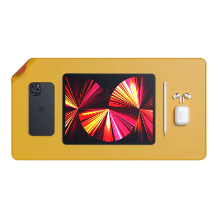 UTGATT1 - Satechi Eco-Leather Deskmate - Dubbelsidig - Gul / Orange
