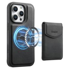 DENIOR - DENIOR D19 Mobilskal till iPhone 15 Pro L&auml;der+PC+TPU Svart