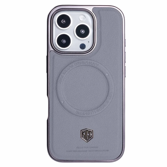 KIGC - KIGC iPhone 16 Pro Mobilskal Magsafe Electroplating - Grå