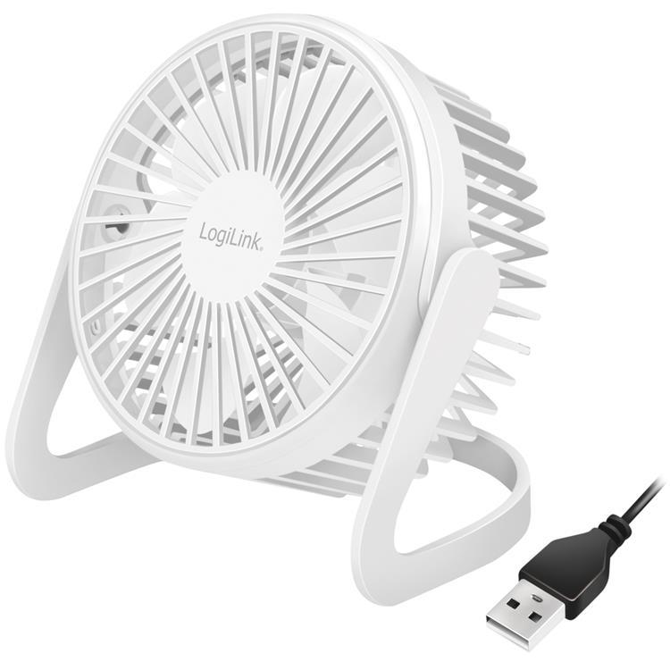LogiLink USB-fläkt Ø12.7 cm - Vit | 2353 | AlltMobil