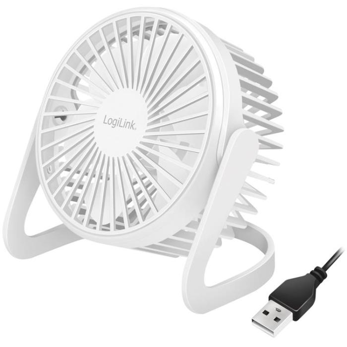 LogiLink - LogiLink USB-fläkt Ø12,7 cm - Vit