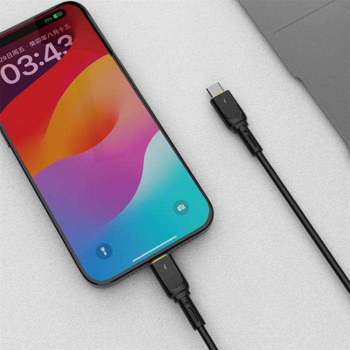 WIWU - WIWU USB-C Till USB-C 60W Kabel 1.2m - Svart