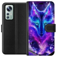 iSecrets - Pl&aring;nboksfodral till Xiaomi 12 med Neon Varg