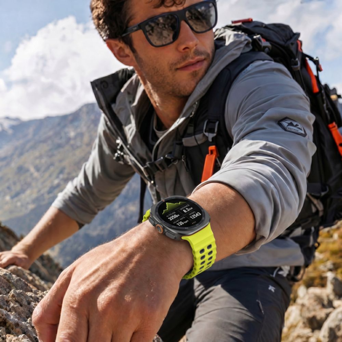 Tech-Protect - Tech-Protect Armband För Galaxy Watch Ultra (47mm) Icon Pro - Lime/Svart