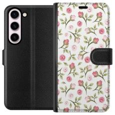 iSecrets - Pl&aring;nboksfodral till Samsung Galaxy S23 med Blommigt