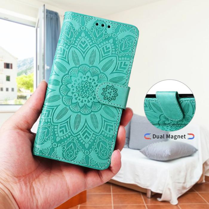 OEM - Samsung Galaxy S26+ Plånboksfodral Konstläder - Grön