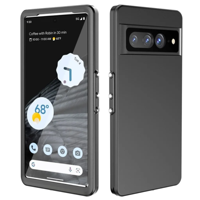 RedPepper - REDPEPPER Google Pixel 7 Pro Mobilskal med Ram - Svart
