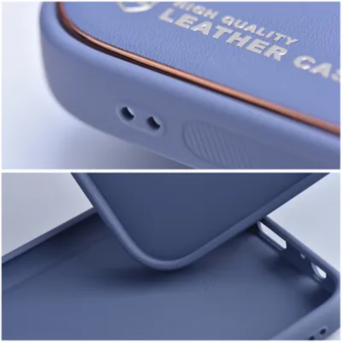 OEM - Galaxy S24 Plus Mobilskal Läder - Blå