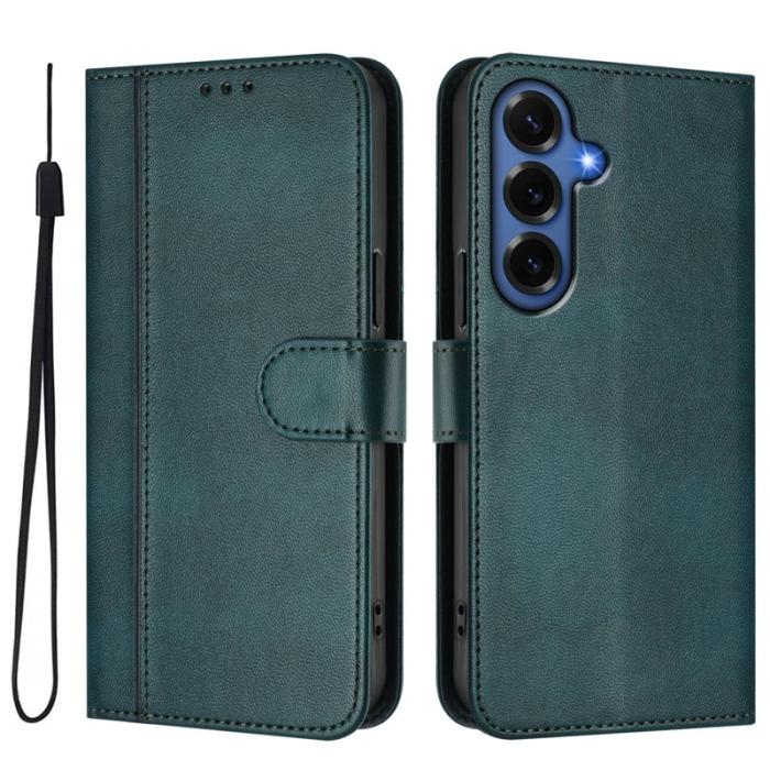 OEM - Plånboksfodral för Samsung Galaxy S26 Plus Konstläder Stativ - Mörkgrön