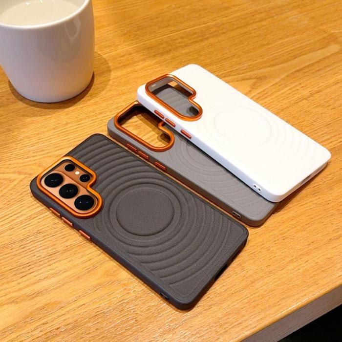 OEM - Mobilskal för Samsung Galaxy S26 Magnetiskt PU-läder PC + TPU - Svart