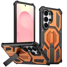 OEM - Mobilskal f&ouml;r Samsung Galaxy S26 Ultra Magnetiskt Kickstand PC + TPU - Orange
