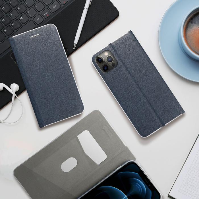 OEM - LUNA Carbon Fodral för Samsung A34 5G blå