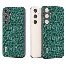 ABEEL - ABEEL Mobilskal till Samsung Galaxy S24+ i &auml;kta l&auml;der - Gr&ouml;n