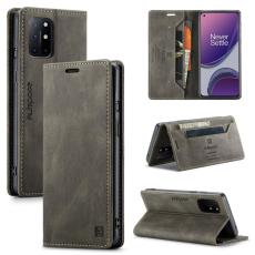AUTSPACE - AUTSPACE OnePlus 8T Wallet Fodral KonstL&auml;der - Kaffe