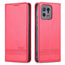 AZNS - AZNS Xiaomi 13 5G Flip Pl&aring;nboksfodral Konstl&auml;der - R&ouml;d
