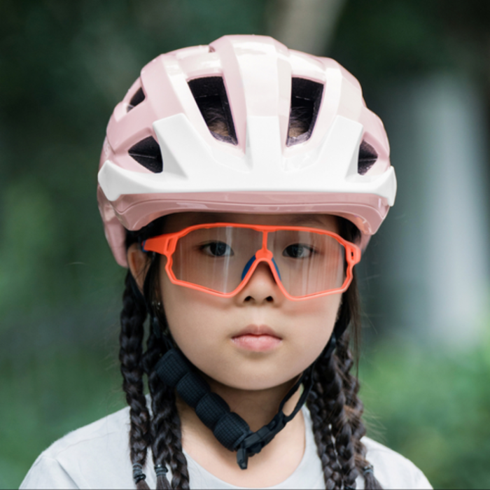 Rockbros - Rockbros LK-67 Cykelhjälm för Barn med Avtagbart Visir 54–58 cm - Rosa