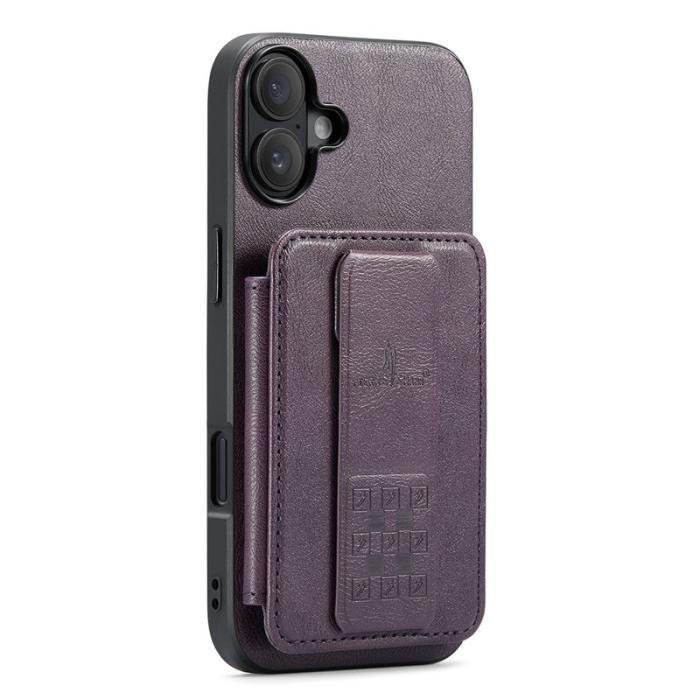 FIERRE SHANN - FIERRE SHANN 024 iPhone 16 Plus Fodral KonstLäder - Lila