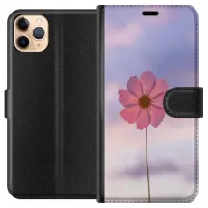 Gustaf - Pl&aring;nboksfodral till Apple iPhone 11 Pro Max med Rosa blomma