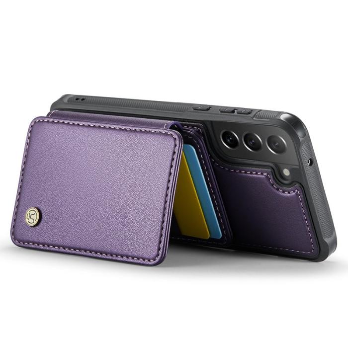 JEEHOOD - JEEHOOD J05 Fodral för Samsung Galaxy S21 FE 5G Konstläder Lila