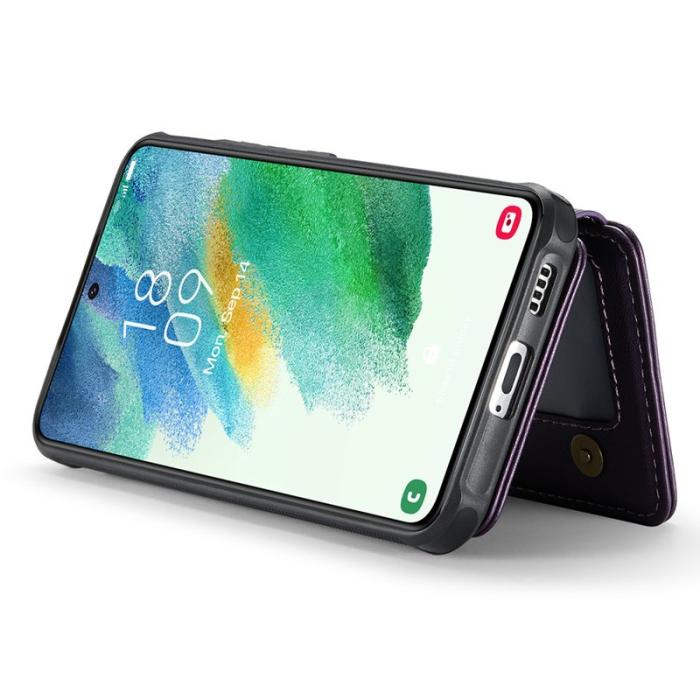 JEEHOOD - JEEHOOD J05 Fodral för Samsung Galaxy S21 FE 5G Konstläder Lila