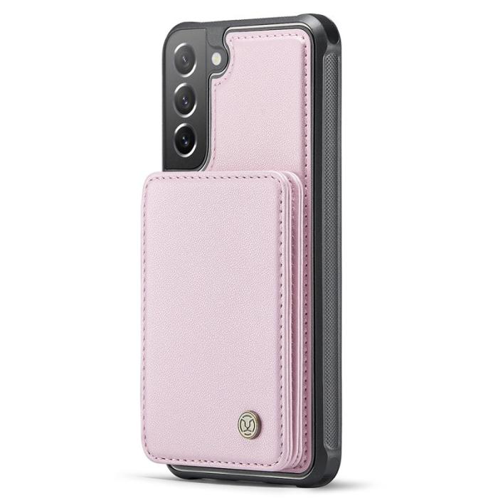 JEEHOOD - JEEHOOD J05 Fodral för Samsung Galaxy S21 FE 5G Konstläder Rosa