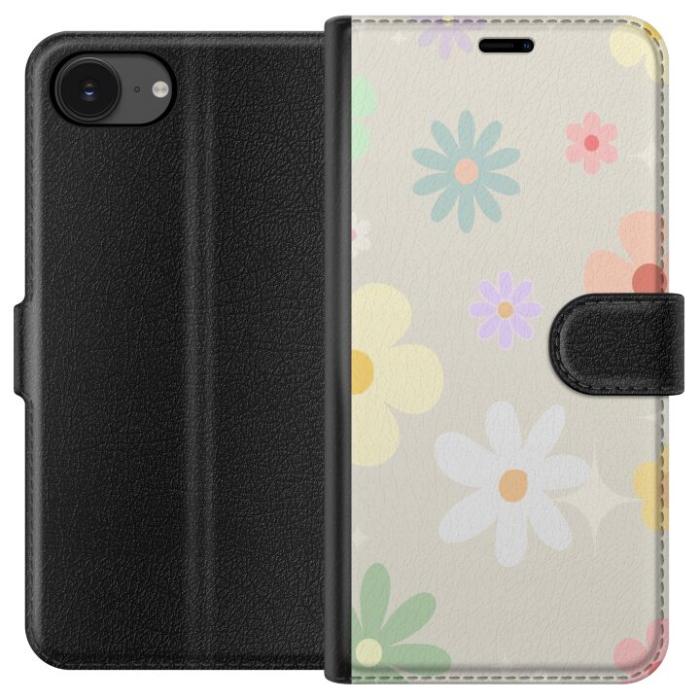 iSecrets - Plånboksfodral till Apple iPhone 16e med fejdande blommor