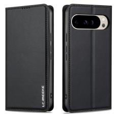 LC.imeeke - LC.IMEEKE L1 Series Google Pixel 9 Pro Pl&aring;nboksfodral Konstl&auml;der - Svart