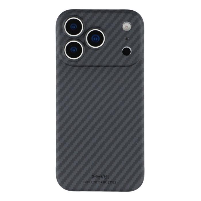 X-Level - X-LEVEL Mobilskal till iPhone 17 Pro Magnetiskt Kolfiber Ultra-Tunn Svart