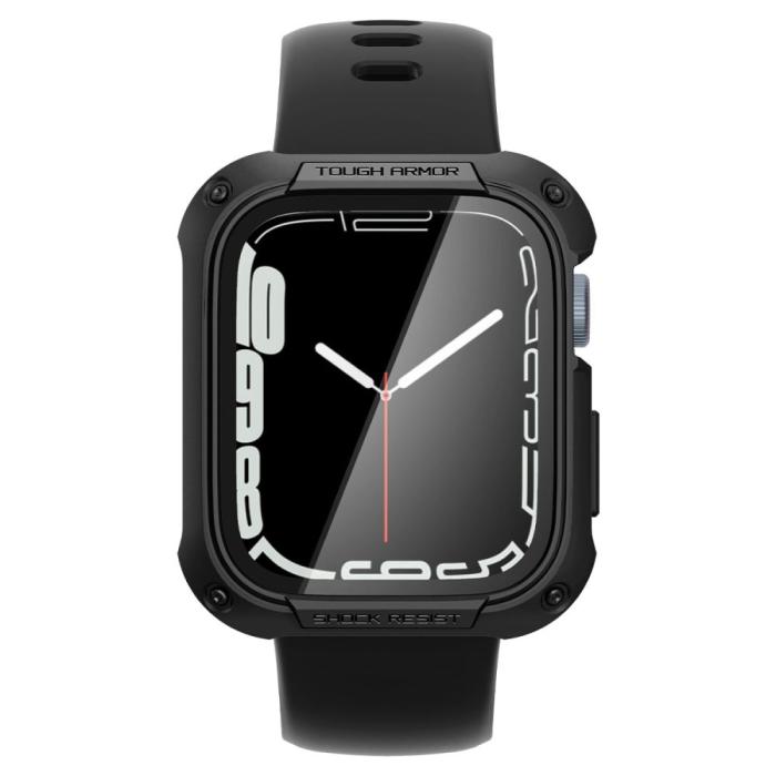 Spigen - Spigen Apple Watch 7/8 (45mm) Skal Tough Armor - Svart