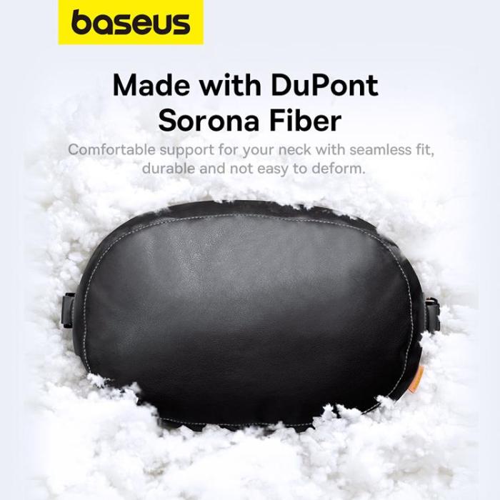 BASEUS - Baseus Bilnackstödskudde med 2 Material ComfortRide Series - Svart