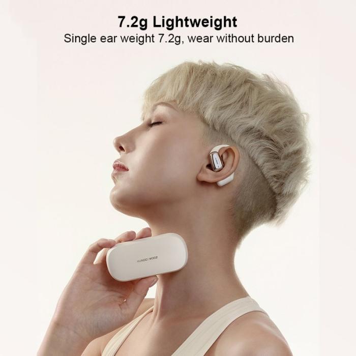 XUNDD - XUNDD W002 ENC Bluetooth Hörlurar Öronkrok - Vit