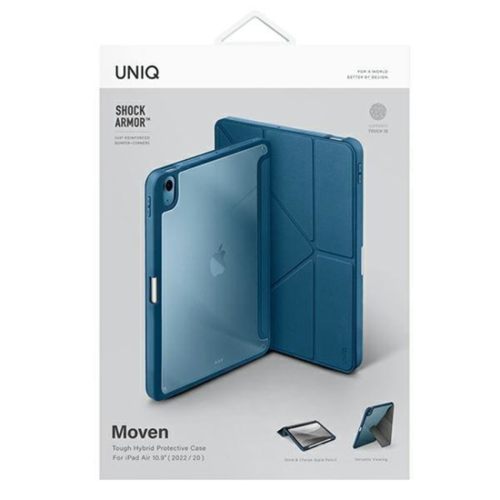 UNIQ - UNIQ iPad Air 4/5 (2022/2020) Fodral Etui Moven - Blå