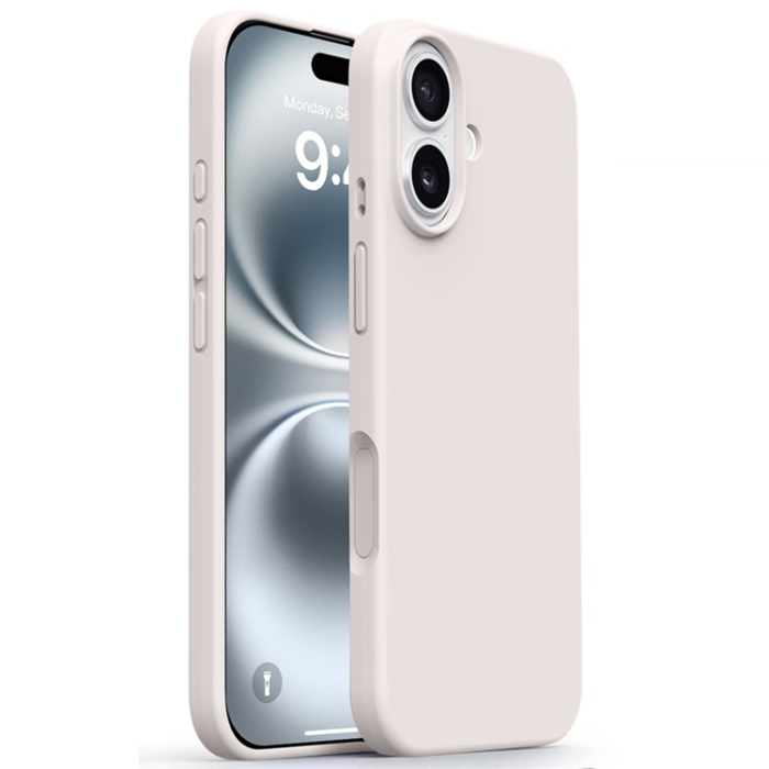 A-One Brand - iPhone 17 Mobilskal Silikon Microfiber Lining - Antikvit