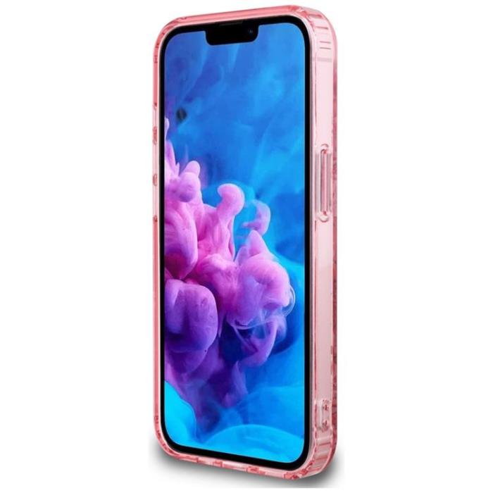 Guess - Guess iPhone 16e Mobilskal MagSafe IML Flowers - Rosa