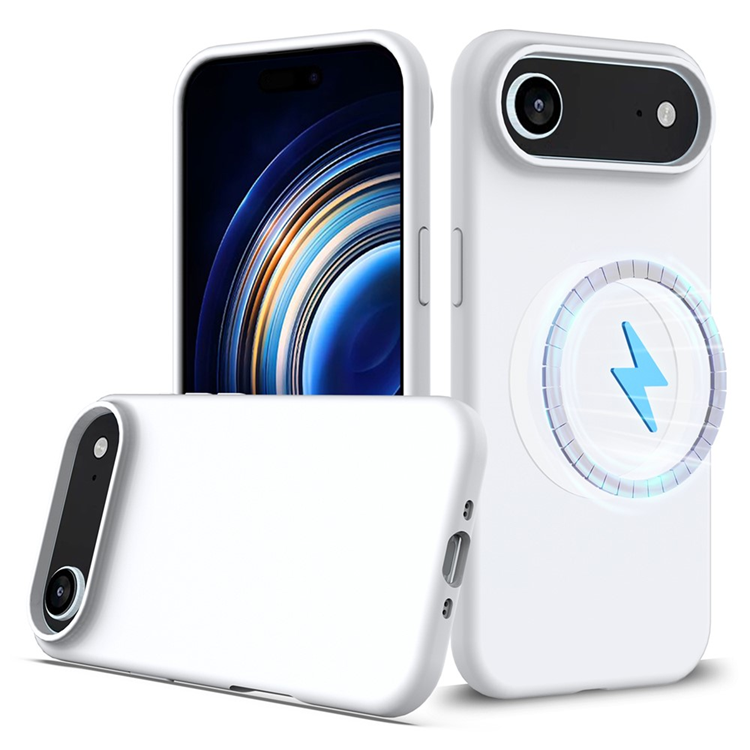 iPhone Air Mobilskal MagSafe Silikon Anti-Drop - Vit | 2353 | AlltMobil