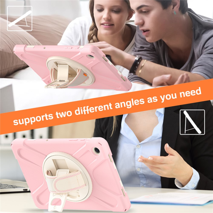 A-One Brand - Galaxy Tab A9 Plus Mobilskal Silikon Rotary Kickstand