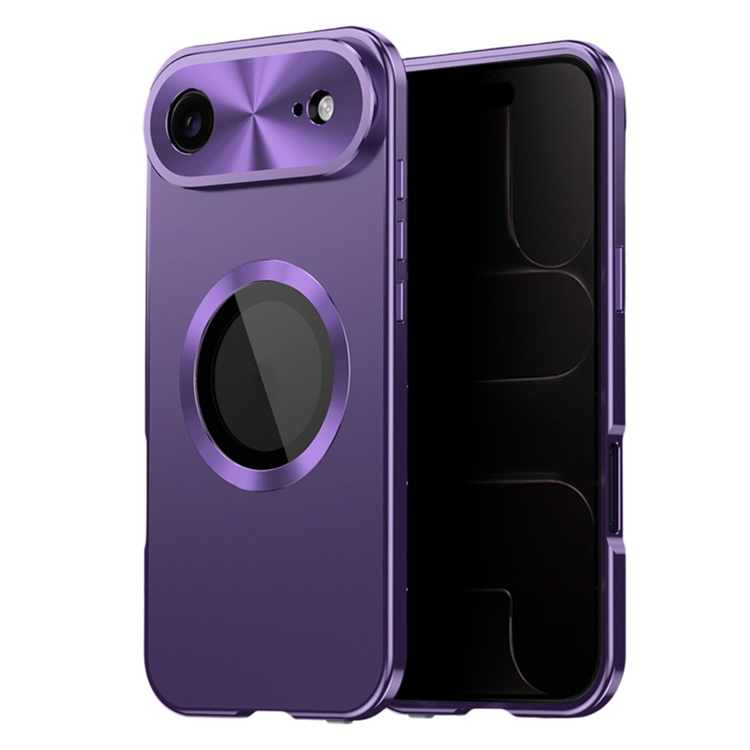 iPhone Air Mobilskal MagSafe med Skärmskydd PC + Metal - Lila | 2353 | AlltMobil