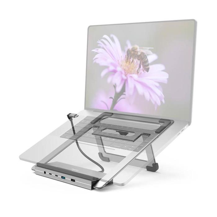 Hama - Hama USB-C Dockningsstation 12in1 - Svart