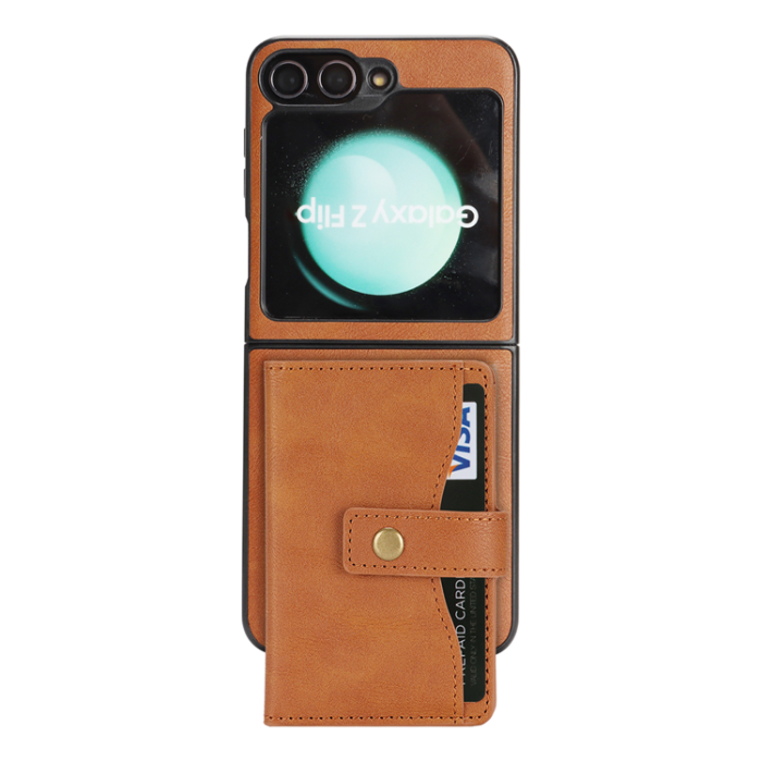 A-One Brand - Galaxy Z Flip 6 Mobilskal MagSafe Detachable Korthållare Kickstand